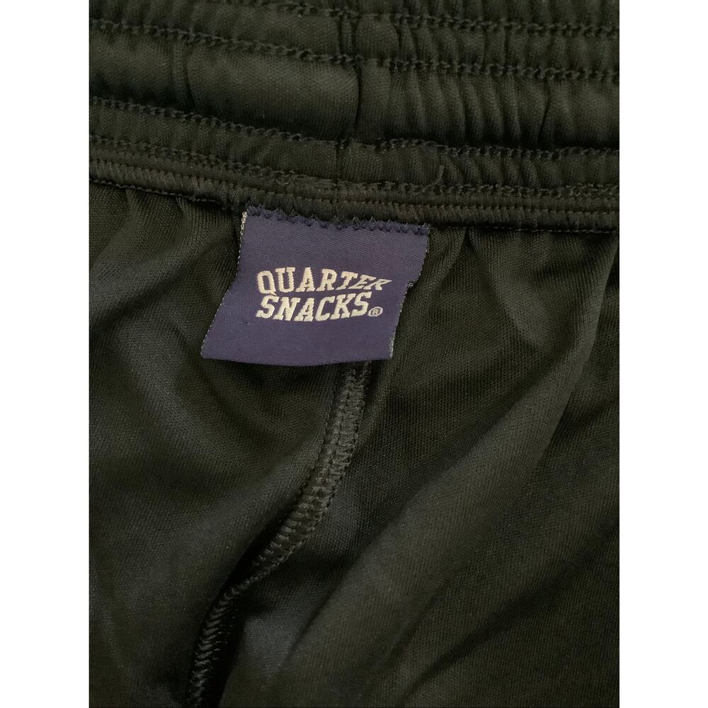 Quartersnacks Mens XL Black 70s Logo Gym Shorts Athletic Athleisure Retro A11-6 - Picture 6 of 7